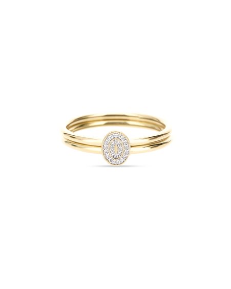 Ring Nanis Woman Sway in Yellow Gold Diamante 0.04 Ct AS14-615 - AS14-615
